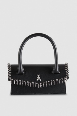 Black Patrizia Pepe Fly Bamby Piercing Shoulder Bag | KWCBZTE-83