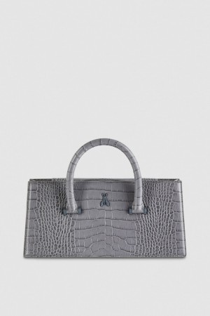 Grey Patrizia Pepe Crocodile-print Fly Bamby | EFGJBUY-86