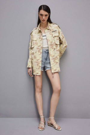 Militare Patrizia Pepe Camouflage Over Jacket | YIOALPQ-57