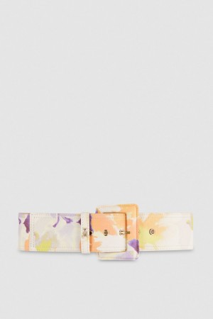 Multicolor Patrizia Pepe Belt With Fabric-wrapped Buckle | YPUBQEC-56