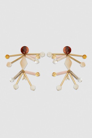 Multicolor Patrizia Pepe Earrings With Techno Pop Fly Appliqué | TSVWGQI-90