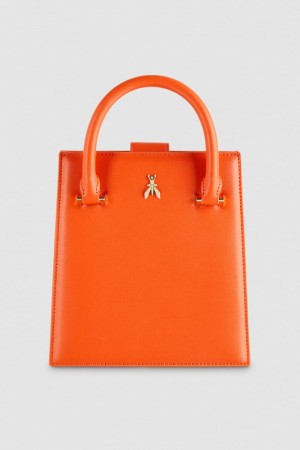 Orange Patrizia Pepe Handbag With Shoulder Strap | OVKLSUC-60