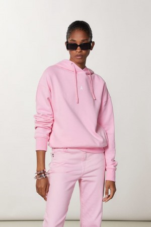 Pink Patrizia Pepe Cotton Sweatshirt With Hood | YCQTDJF-21