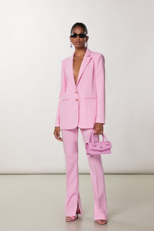 Pink Patrizia Pepe Crepe Blazer Jacket | HSIMNPJ-67