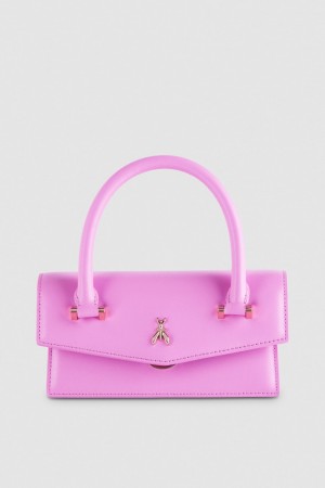 Pink Patrizia Pepe Fly Bamby Shoulder Bag With Handles | DZCIJXF-78