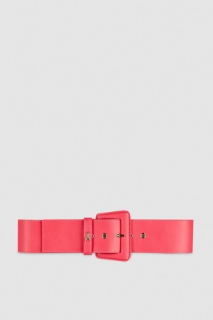 Pink Patrizia Pepe High-waisted Belt With Leather Lining | XFHDUOA-59