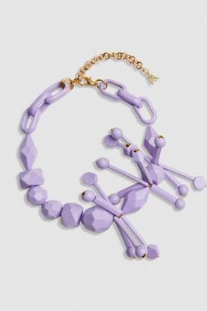 Pink Patrizia Pepe Necklace With Techno Pop Fly Appliqué | QARXYBK-28