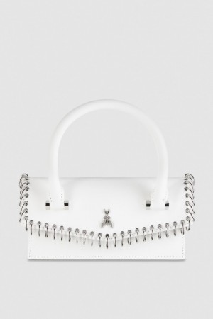 White Patrizia Pepe Fly Bamby Piercing Shoulder Bag | UKNHPRX-03