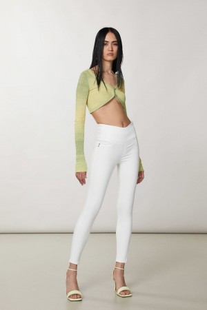 White Patrizia Pepe Jeggings | SZNOMIE-78