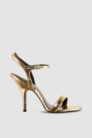 Y459 Patrizia Pepe Heeled Leather Sandals | TLHWKOV-24