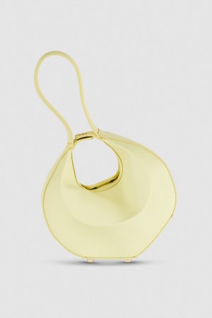 Yellow Patrizia Pepe Small Hobo Bangle Bag | URFIQAG-21