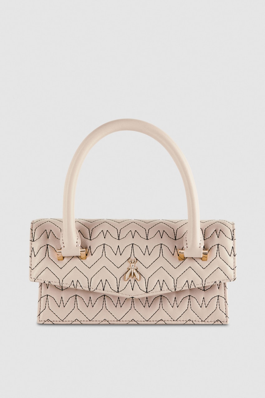 Beige Patrizia Pepe Fly Bamby Quilted Leather Bag | BZPCLXI-79