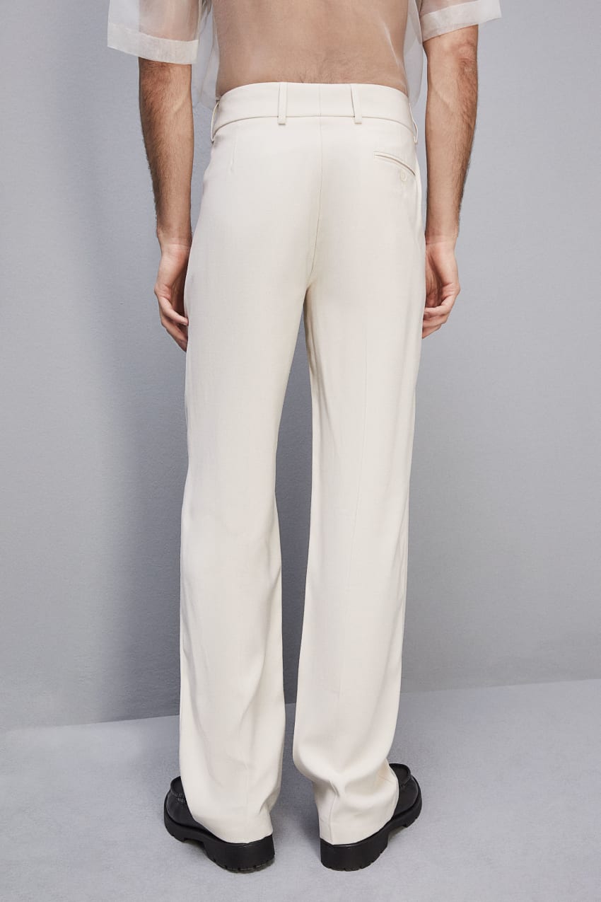 Beige Patrizia Pepe Slim Fit Pants With French Pockets | MAOTHWU-31