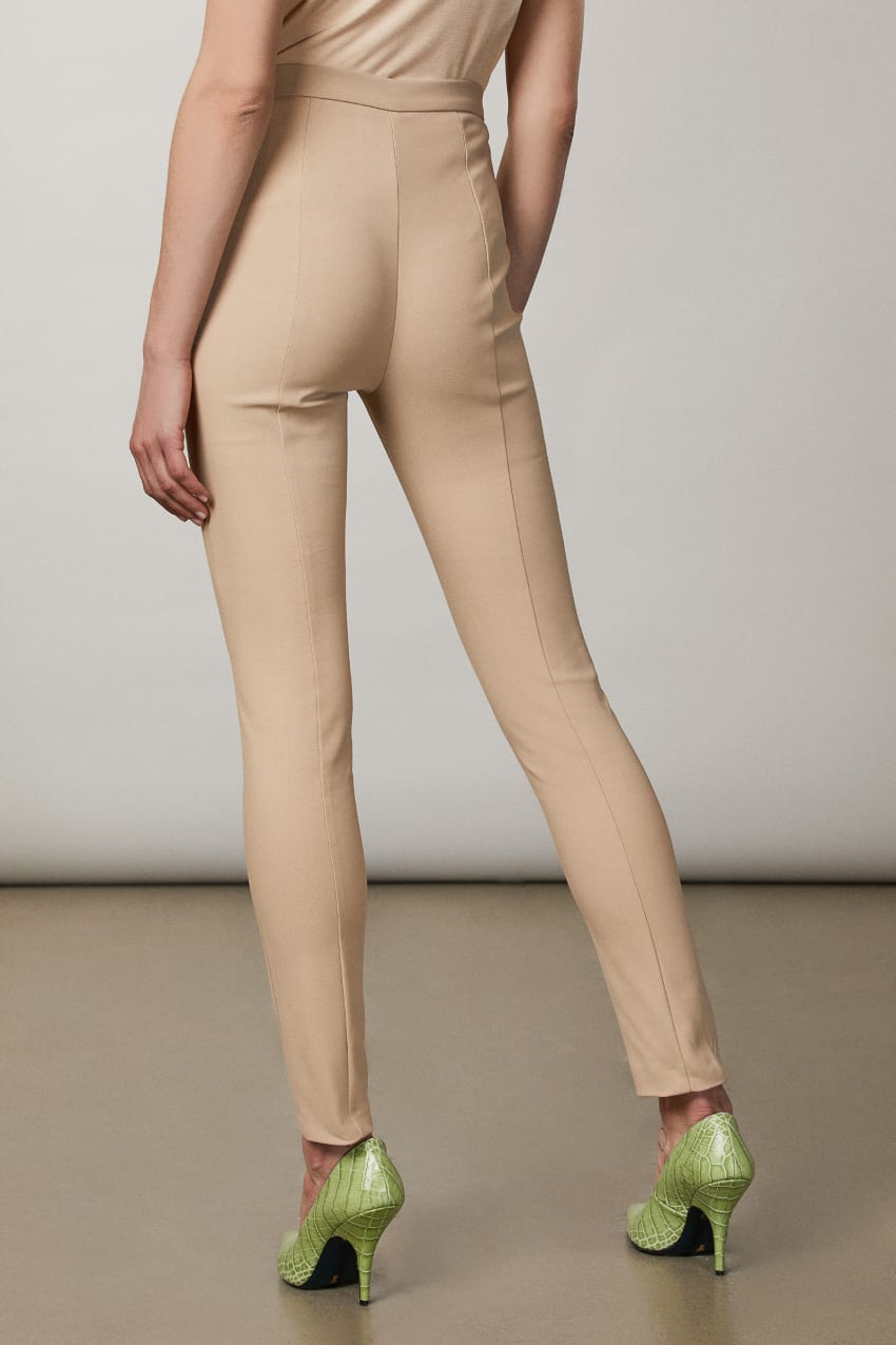 Beige Patrizia Pepe Slim Pants | NKGOTXI-59