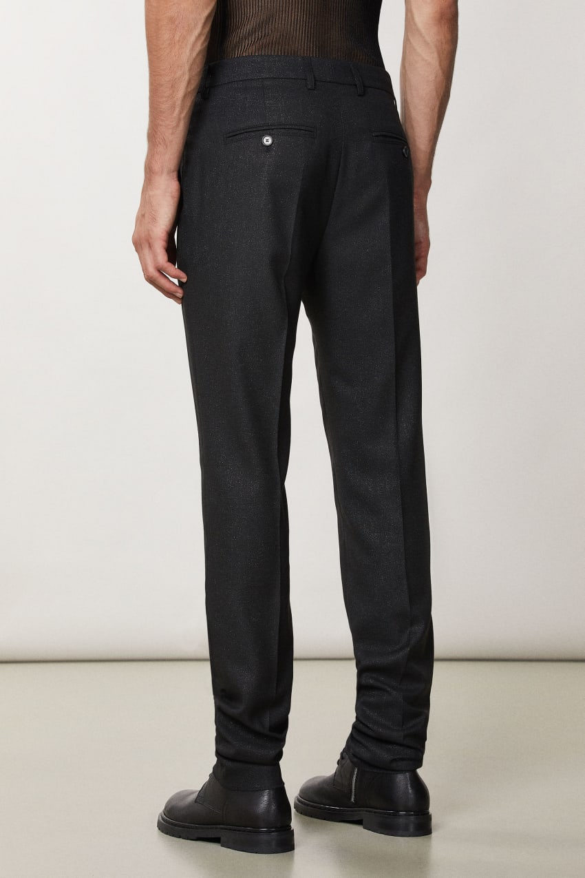 Black Patrizia Pepe Classic Slim Fit Pants | ENRCSMF-48