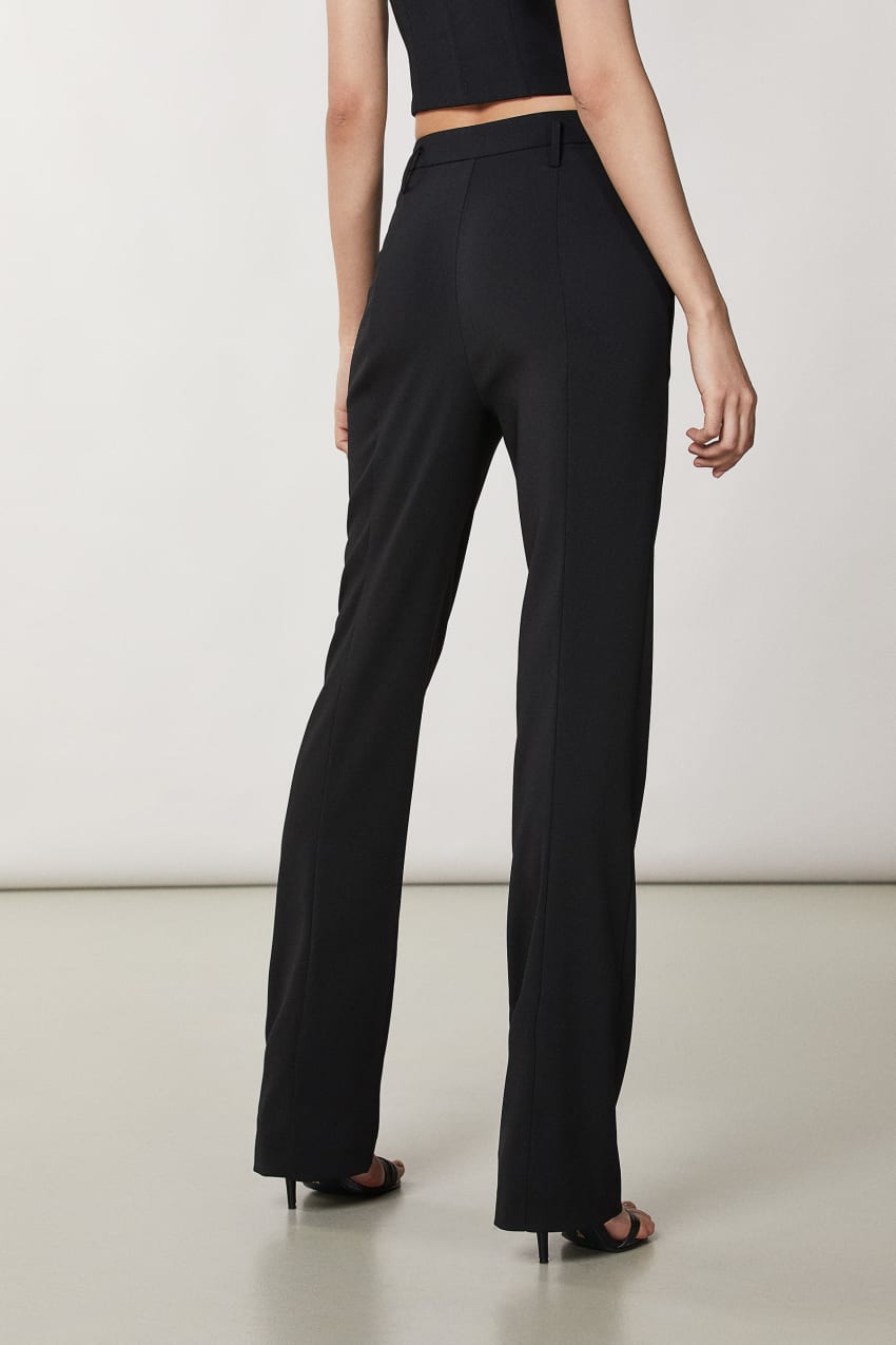 Black Patrizia Pepe Essential Crepe Pants | DVEFPNW-39