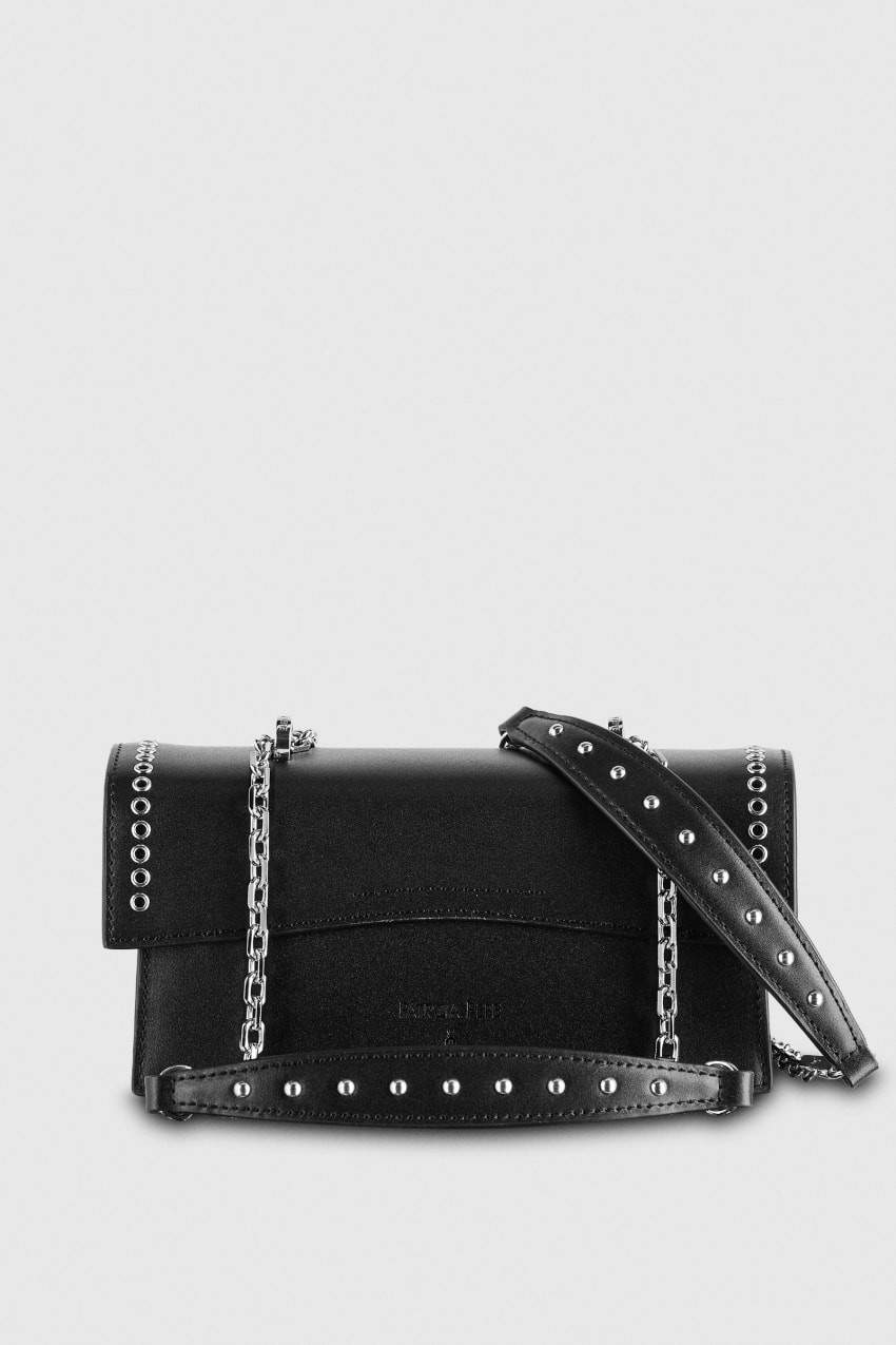 Black Patrizia Pepe Fly Bamby Eyelet Bag | WIDENKU-94