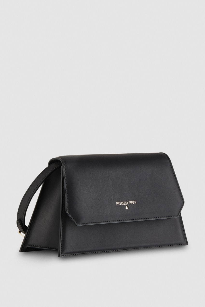 Black Patrizia Pepe Medium Astral Bag | EPAQVKY-81