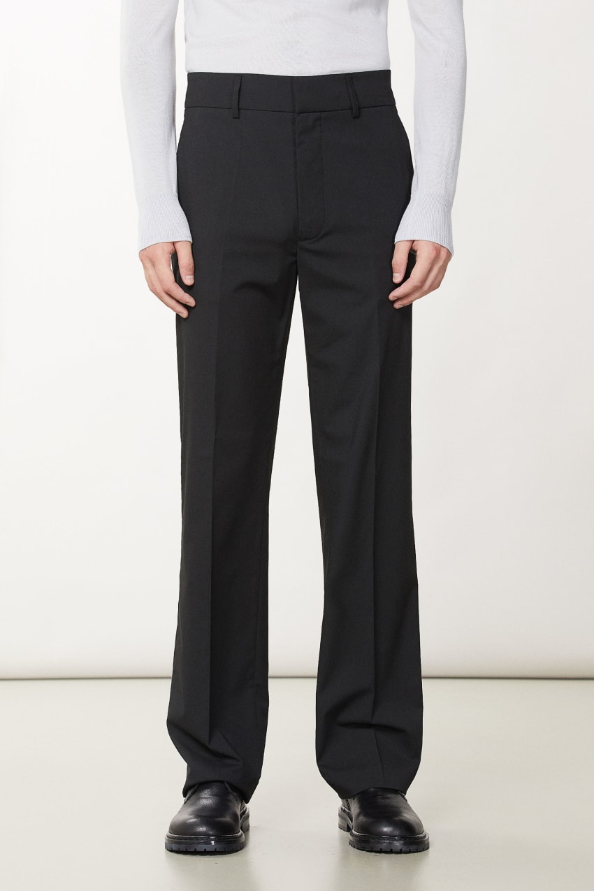 Black Patrizia Pepe Slim Fit Pants With Regular Waist | HCRLUAW-70