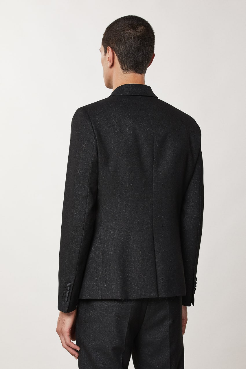 Black Patrizia Pepe Slim Fit Tuxedo Jacket | TAJGZPF-18