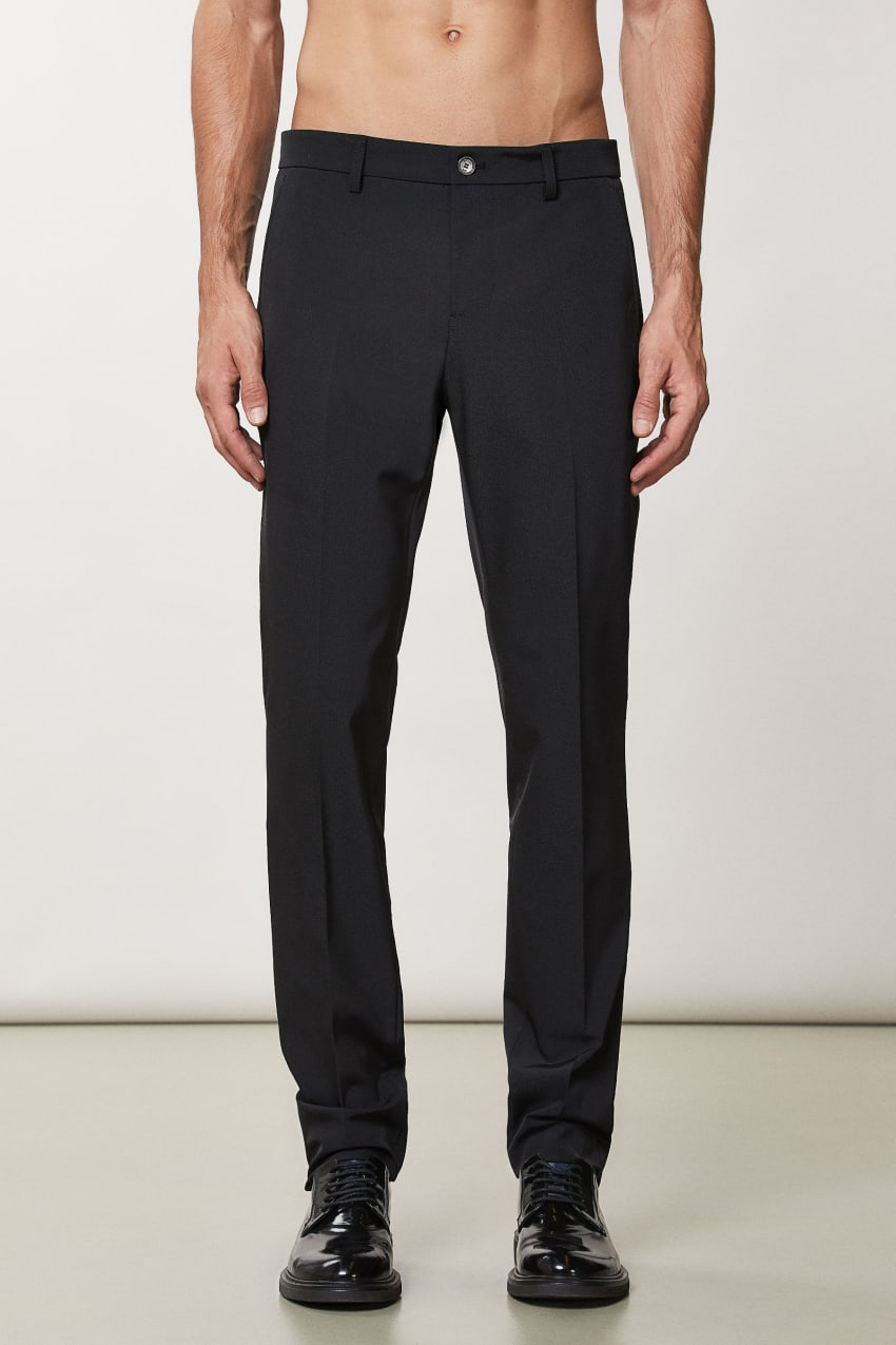 Black Patrizia Pepe Slim Gabardine Pants | RWNCAEV-16