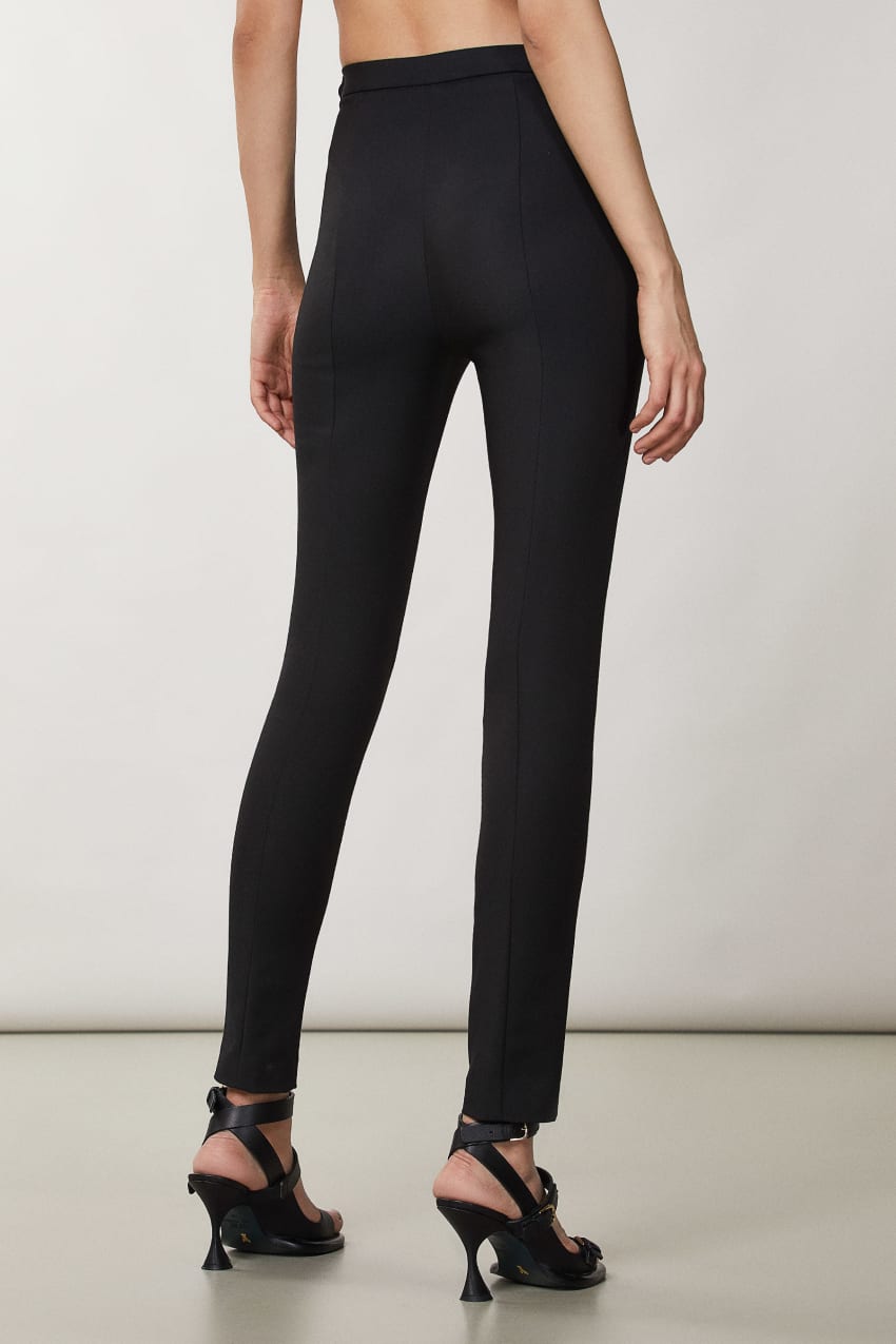 Black Patrizia Pepe Slim Pants | AOEBTDP-18