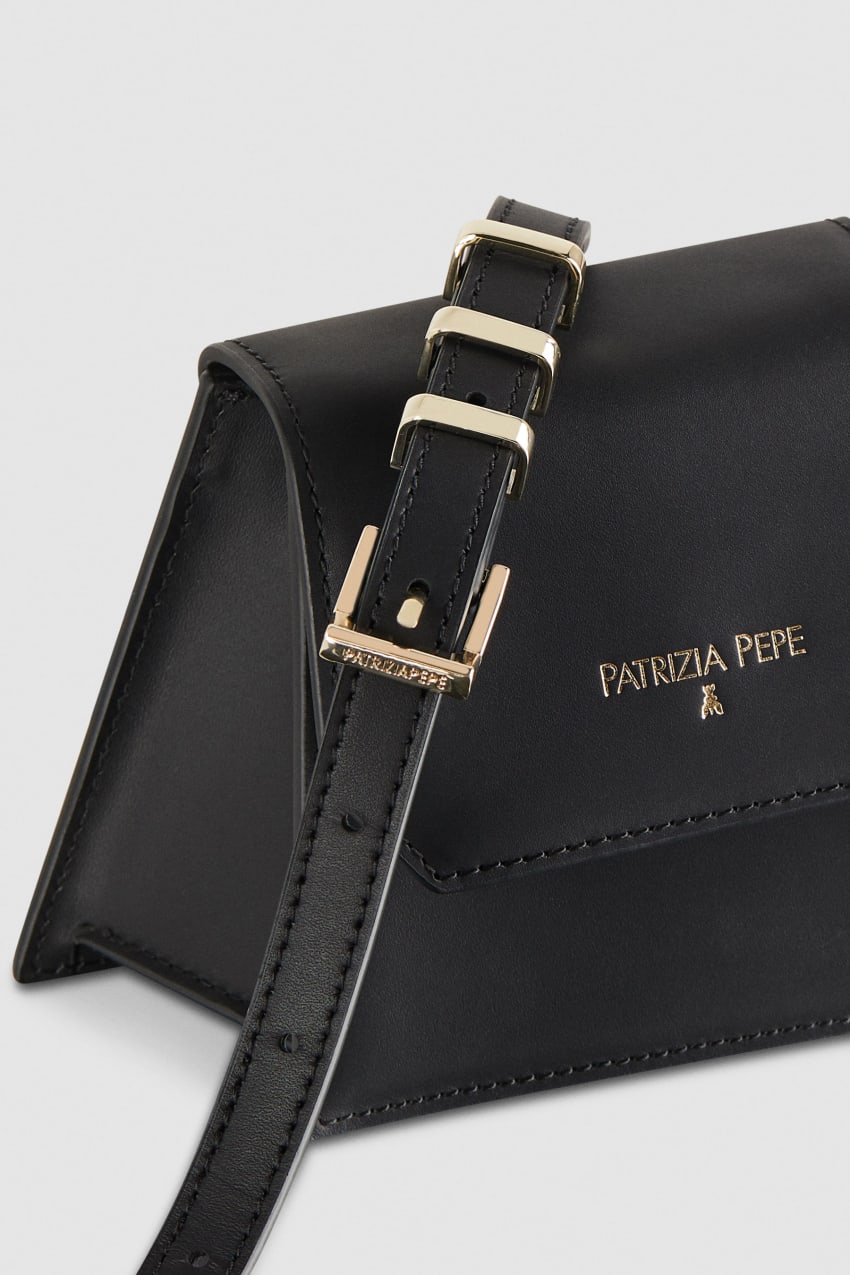 Black Patrizia Pepe Small Astral Bag | KIBMCLD-06