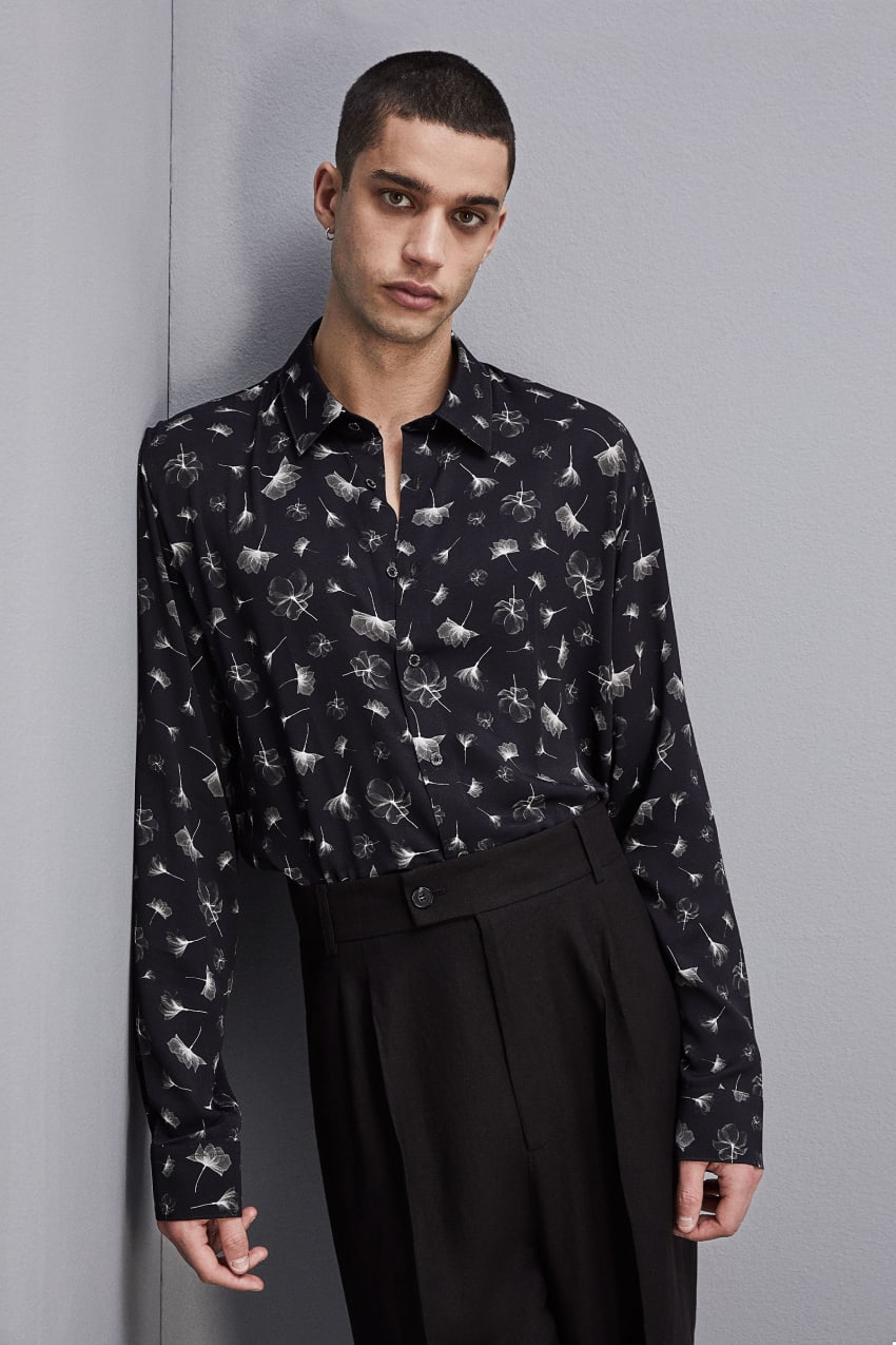 Black Patrizia Pepe Soft Twill Viscose Shirt | SAPVCLU-84