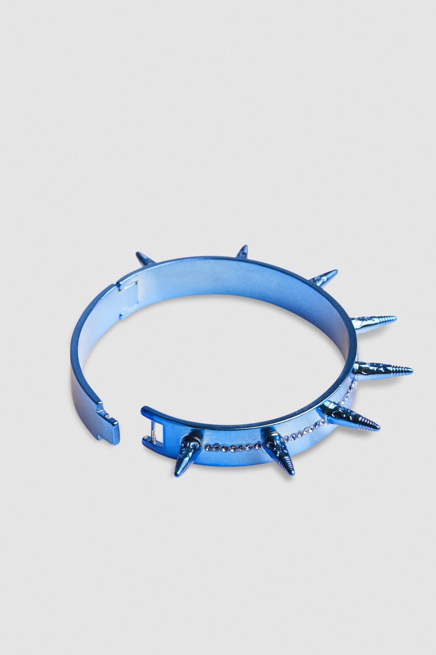 Blue Patrizia Pepe Brass And Glass Bracelet | OZCEIRW-50