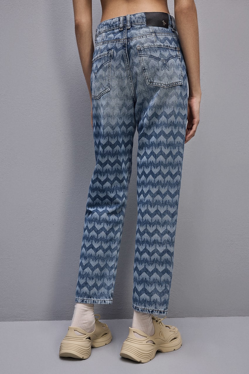 Blue Patrizia Pepe Denim Cigarette Pants | VUDLYXT-54