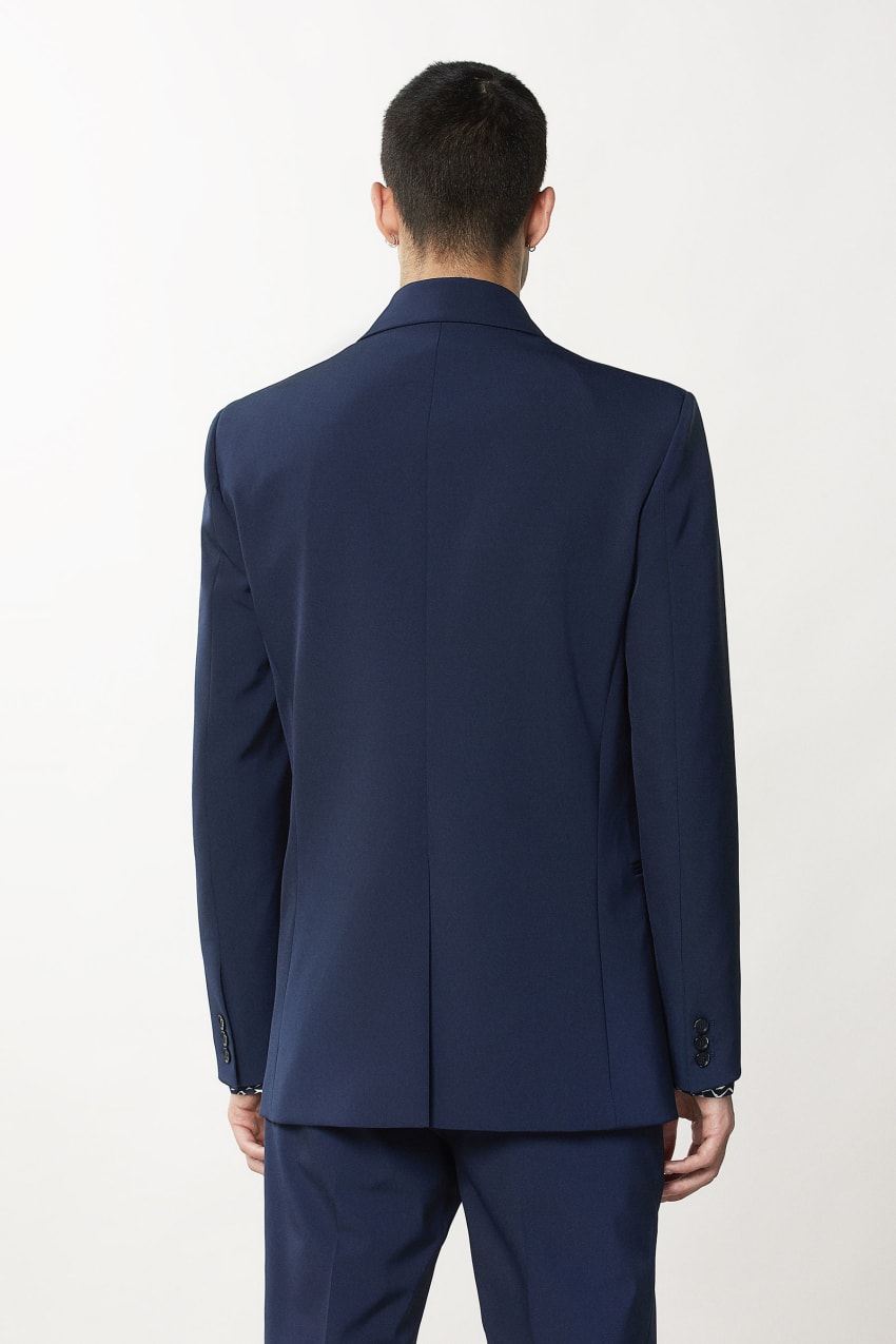 Blue Patrizia Pepe Double-breasted Gabardine Jacket | DLBCUKX-59