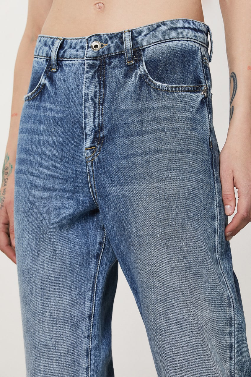 Blue Patrizia Pepe High Waist Denim Pants | IVNLSGW-32