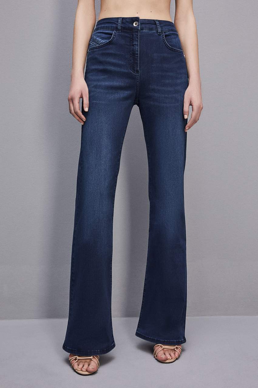 Blue Patrizia Pepe Jeans Jeggings Flare | XYZUHVF-85