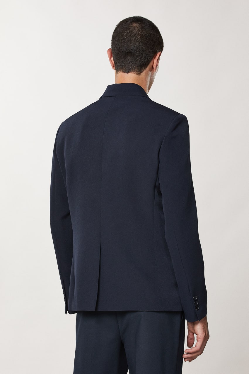 Blue Patrizia Pepe Regular Fit Double-breasted Jacket | ZODUNPA-39