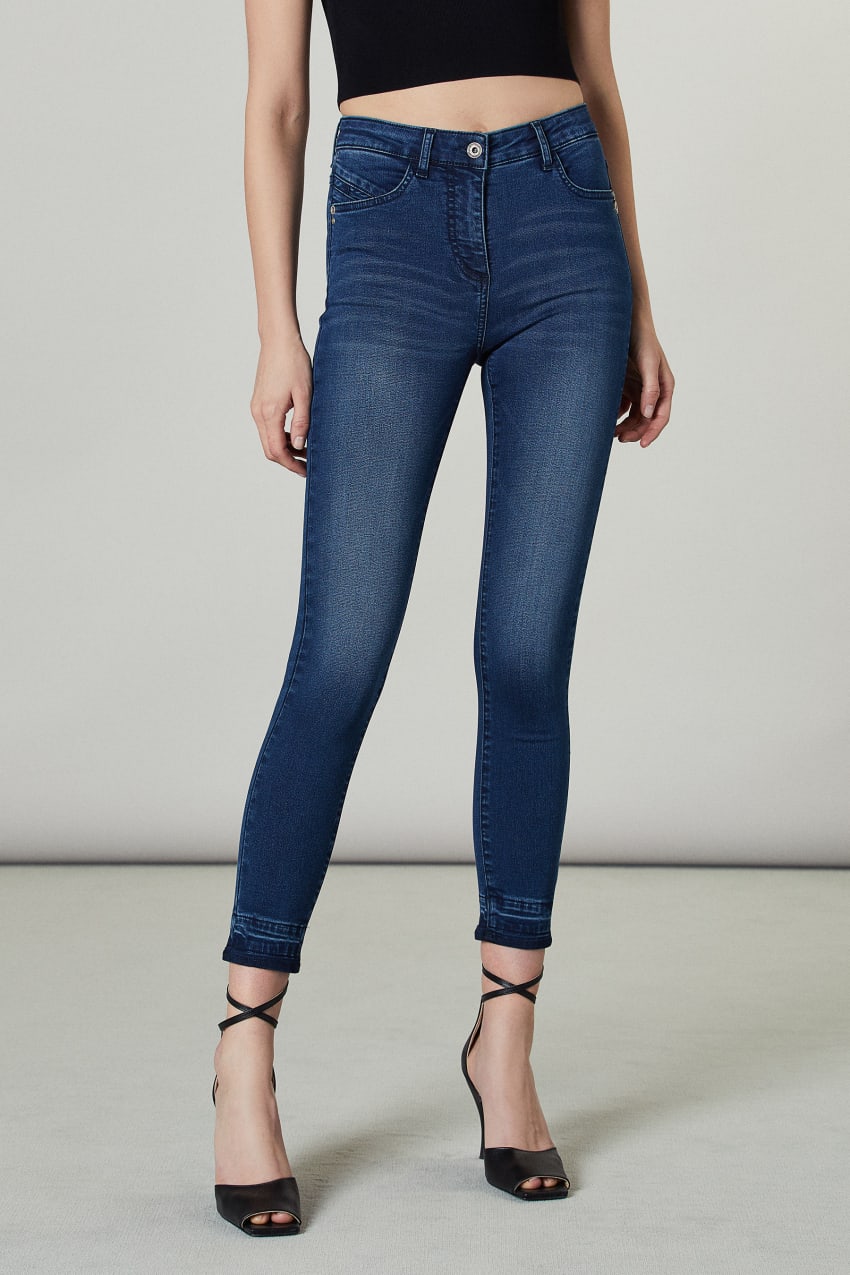 Blue Patrizia Pepe Skinny Jeans Regular Waist | YAFZRVO-84