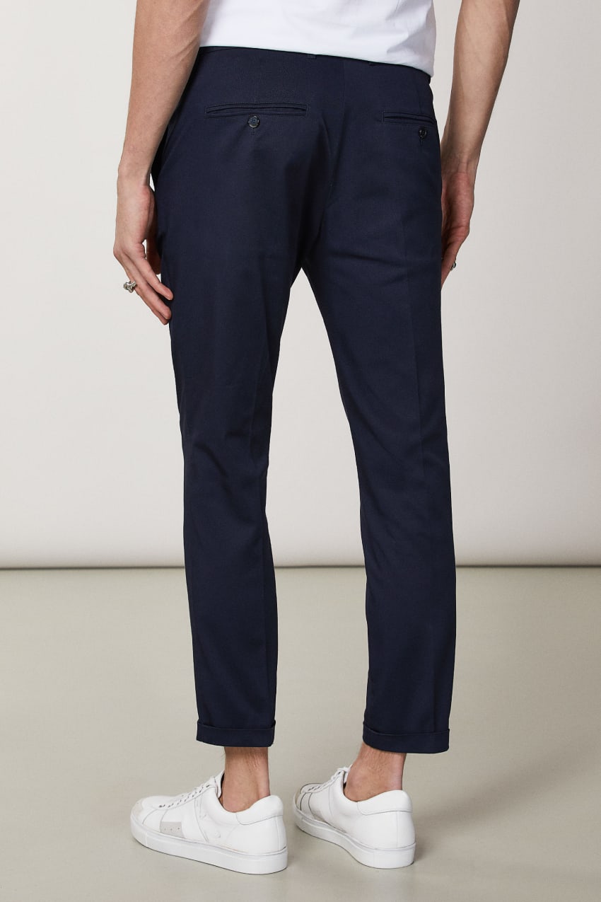 Blue Patrizia Pepe Slim-fit Ankle-grazer Pants | IHFLWJQ-19