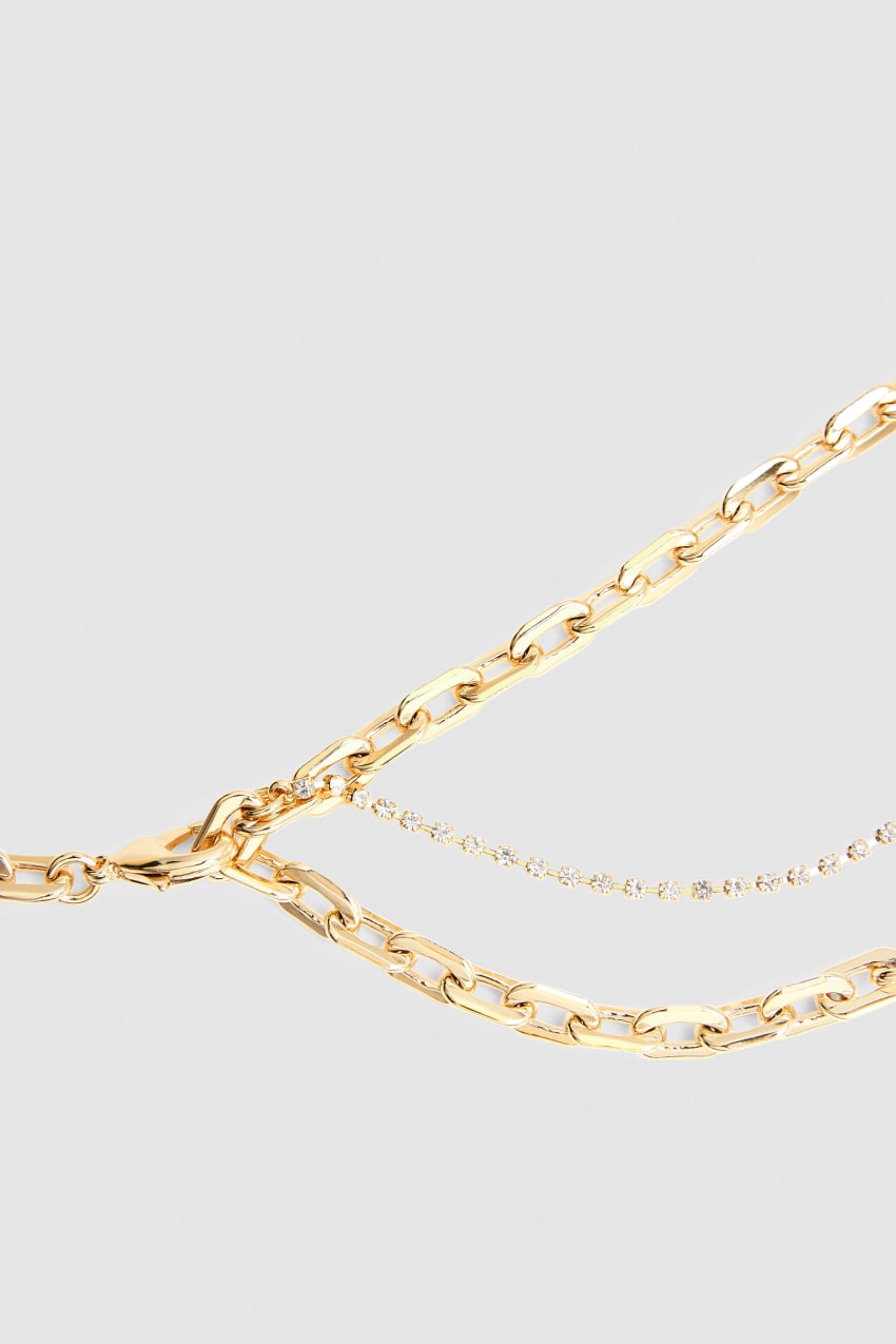 Gold Patrizia Pepe Brass Chain Belt | MNVXBSJ-69