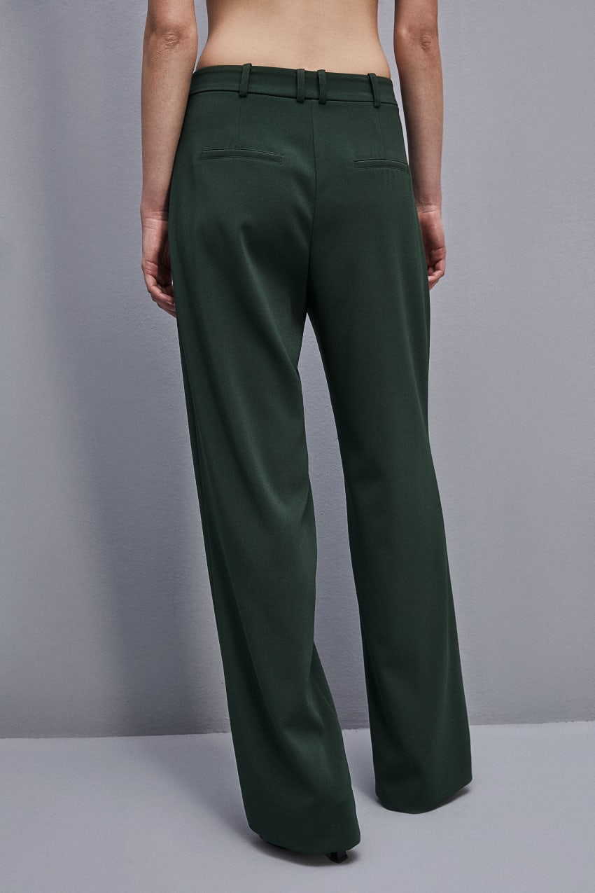 Green Patrizia Pepe Essential Crepe Pants | JHZISGW-31