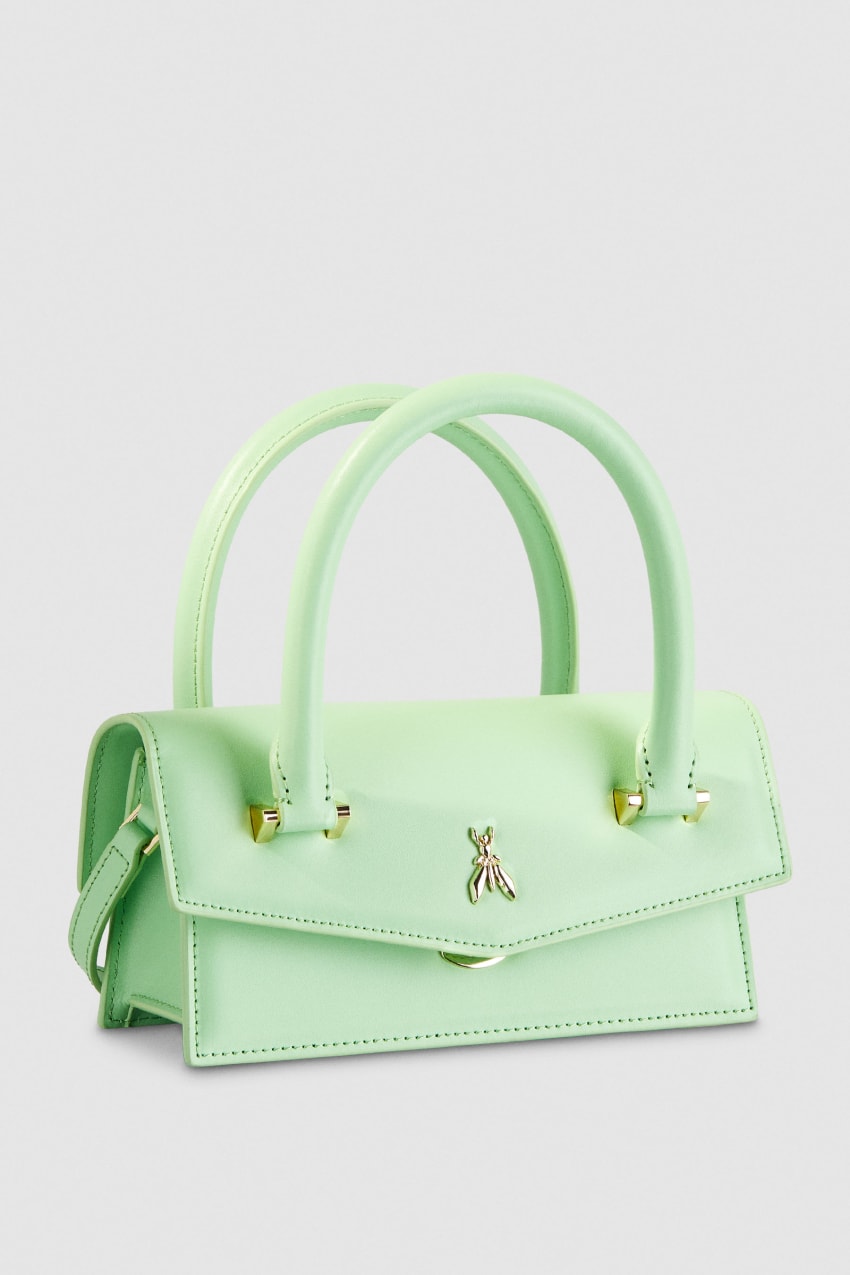 Green Patrizia Pepe Fly Bamby Shoulder Bag With Handles | RWCVZTF-53