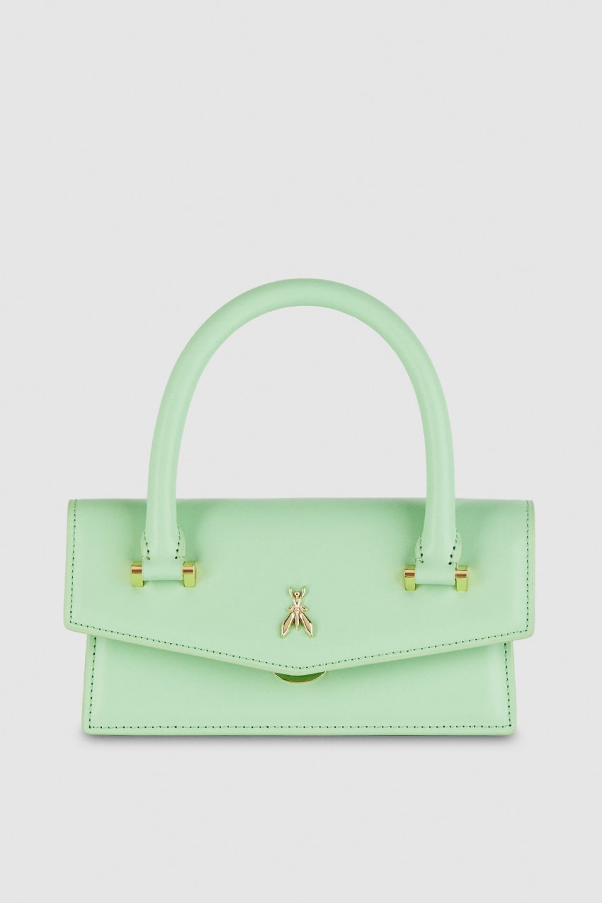 Green Patrizia Pepe Fly Bamby Shoulder Bag With Handles | RWCVZTF-53