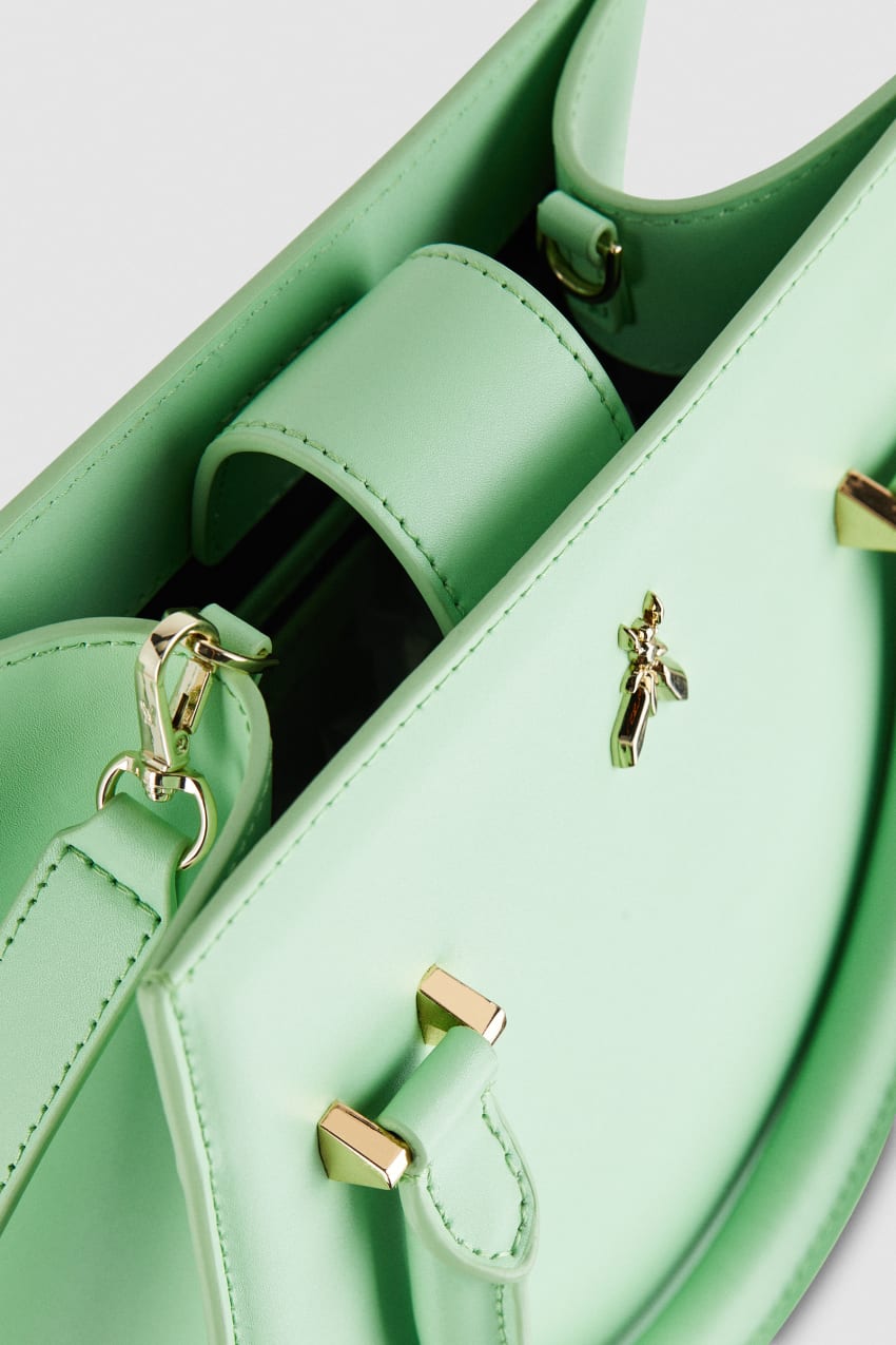 Green Patrizia Pepe Handbag With Shoulder Strap | MFVISPL-98