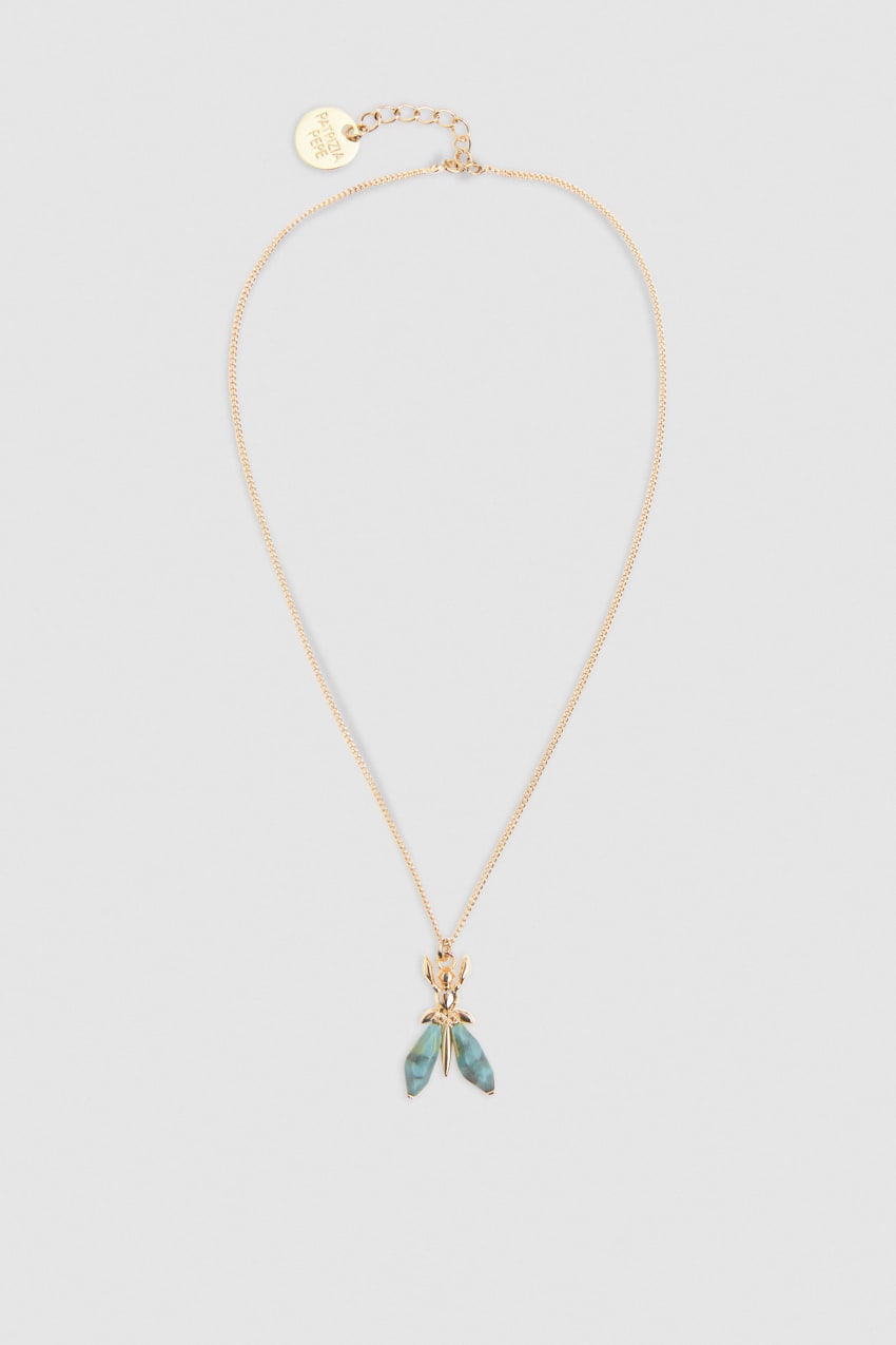 Green Patrizia Pepe Precious Fly Mini Necklace | NLJIZHX-43