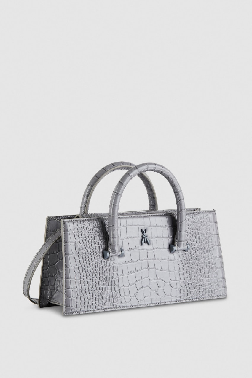 Grey Patrizia Pepe Crocodile-print Fly Bamby | EFGJBUY-86