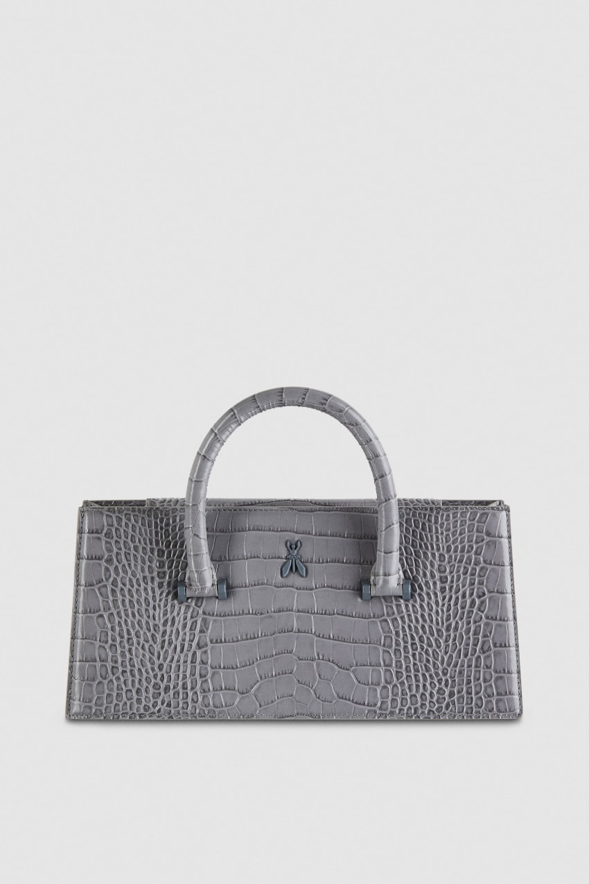 Grey Patrizia Pepe Crocodile-print Fly Bamby | EFGJBUY-86