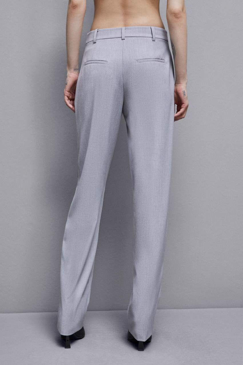 Grey Patrizia Pepe Regular Fit Viscose Pants | RCUIJAM-27