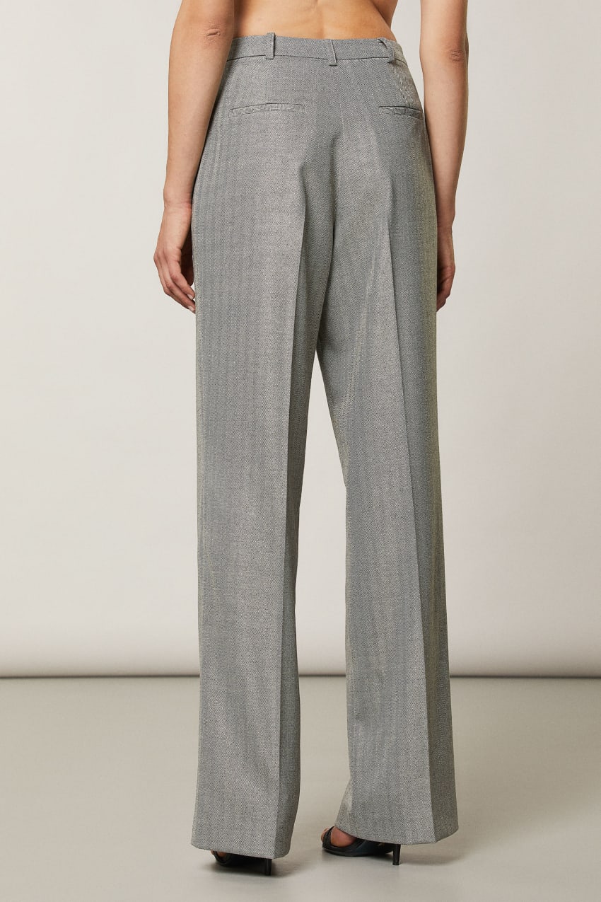 Grey Patrizia Pepe Soft Viscose Pants | JSUYCGV-89