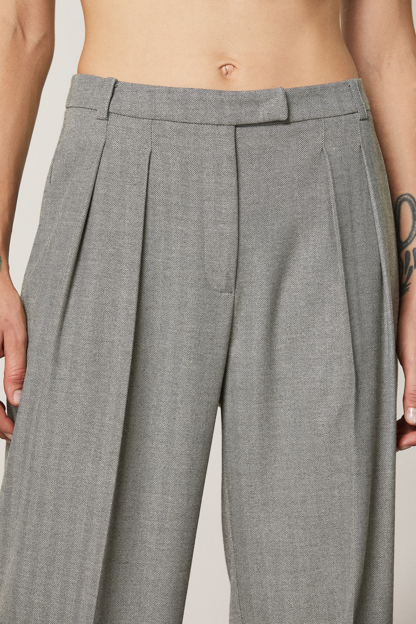 Grey Patrizia Pepe Soft Viscose Pants | JSUYCGV-89