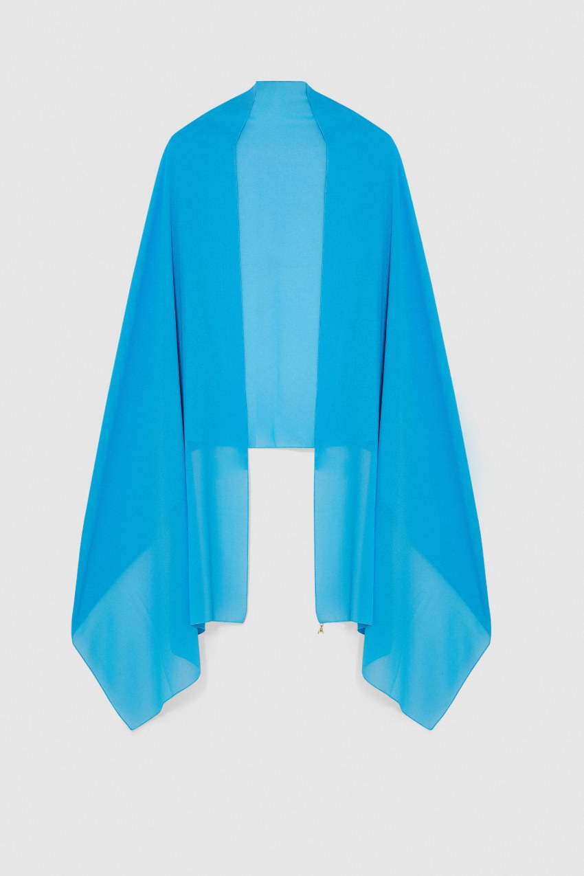 Light Blue Patrizia Pepe Crepe Stole | PJZLAYF-19