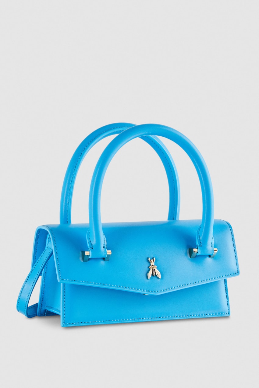 Light Blue Patrizia Pepe Fly Bamby Shoulder Bag With Handles | SNPYEKU-67