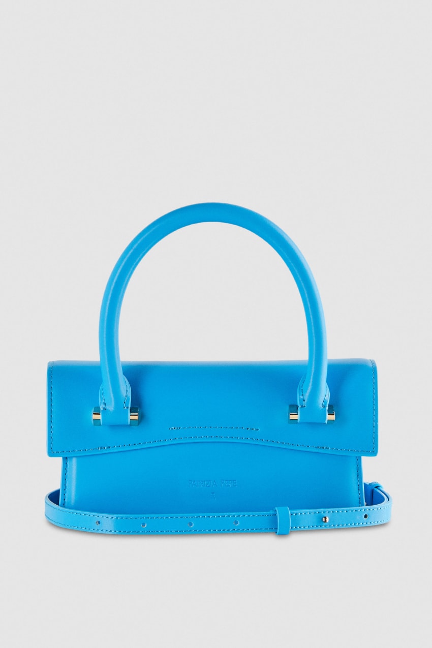 Light Blue Patrizia Pepe Fly Bamby Shoulder Bag With Handles | SNPYEKU-67